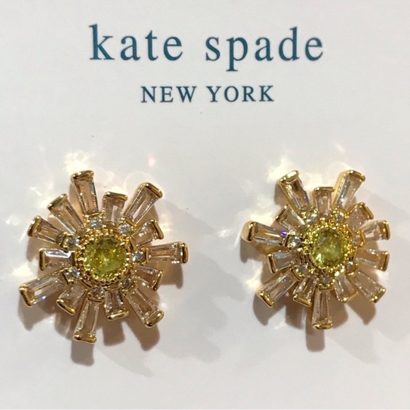 New Kate Spade Sparkling CZ Stud Earrings - Picture 1 of 7